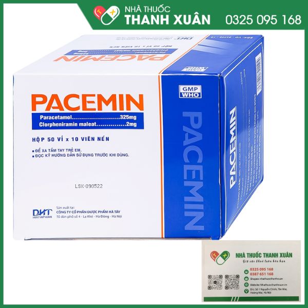 Pacemin thuốc điều trị cảm cúm, hắt hơi xổ mũi